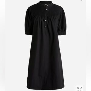 J. Crew Short-sleeve mini shirtdress in cotton poplin